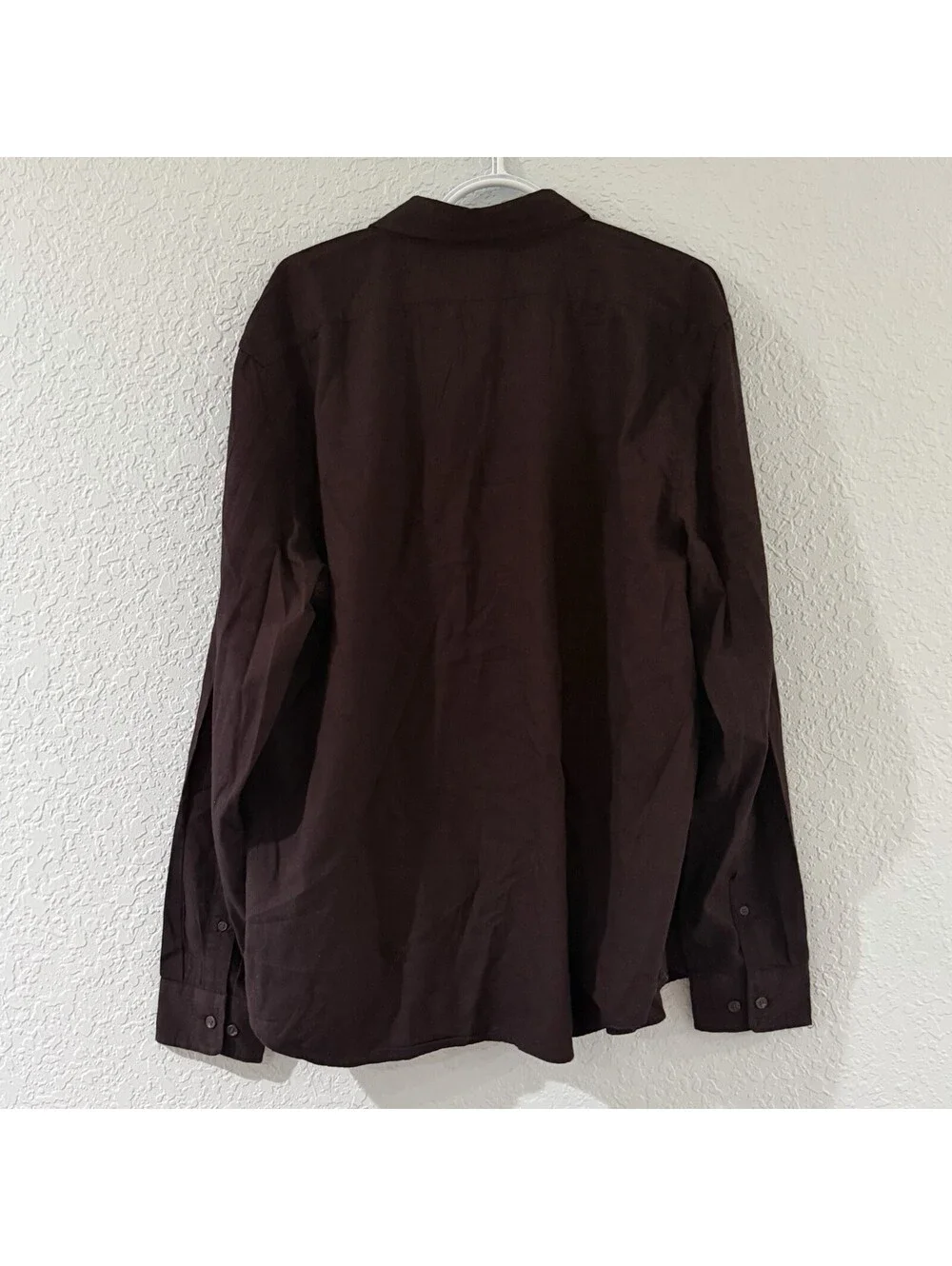Banana Republic Slim Untucked Shirt XL Brown Long Sleeve Button Front NWT